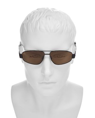 Metal Triomphe Pilot Sunglasses, 57mm