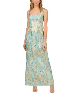 Aidan Mattox - Printed Jacquard Gown