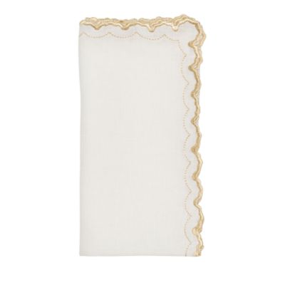 Arches Embroidered Linen Napkin