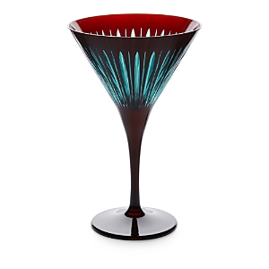 L'objet Prism Martini Glasses (set Of Four) In Bordeaux