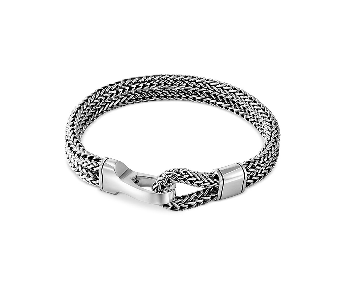 John Hardy Sterling Silver Double Row Bracelet