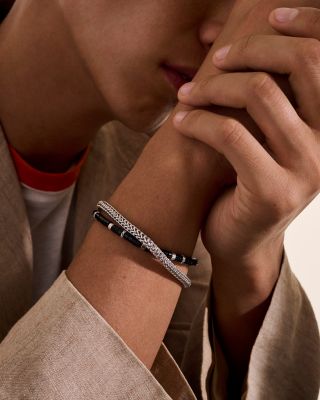 Sterling Silver Heishi Gemstone Wrap Bracelet