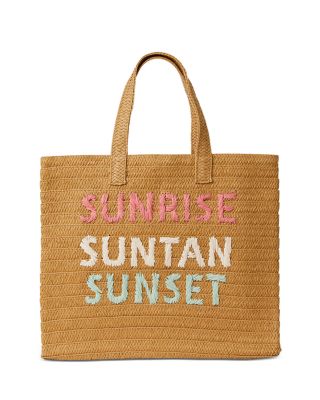 Btb Los Angeles Sunrise/Sunset Straw Tote