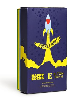 Elton John Crew Socks Gift Box, Pack of 3