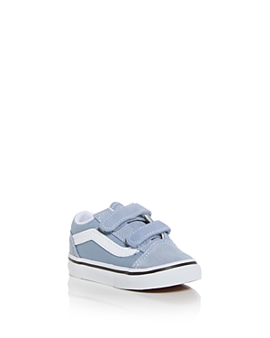 Shop Vans Unisex Old Skool V Color Theory Low Top Sneakers - Baby, Toddler In Dusty Blue