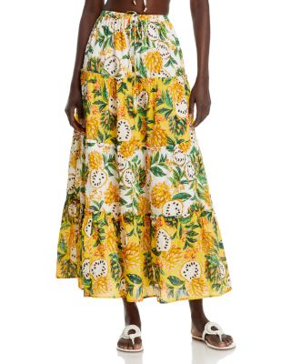 FARM Rio - Biriba Mix Cotton Printed Maxi Skirt