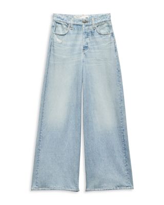Miramar Sofie Cropped Cotton Terry Sweatpant Jeans in Meadowblue
