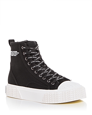 Shop Marc Jacobs Women's The High Top Sneakers In Black