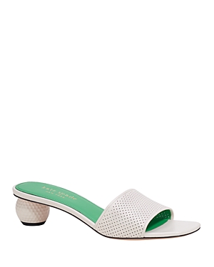 Shop Kate Spade New York Women's Tee Time Slip On High Heel Sandals In Cream