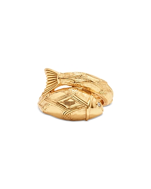 Shop Capucine De Wulf Poisson Wrap Ring In Gold