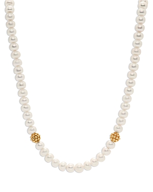 Capucine De Wulf Berry Single Strand Necklace, 16 In Pearl/gold
