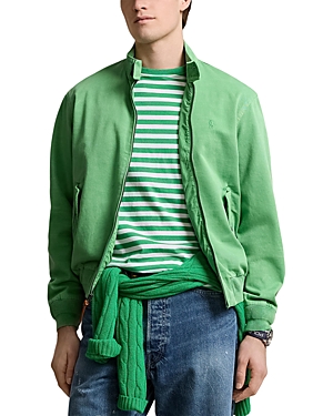 Shop Polo Ralph Lauren Montauk Twill Windbreaker Jacket In Green