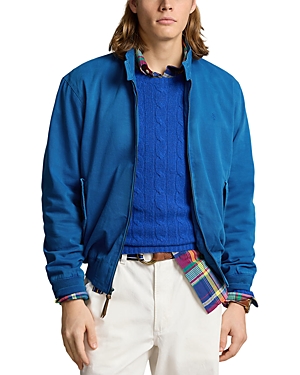 Shop Polo Ralph Lauren Montauk Twill Windbreaker Jacket In Blue
