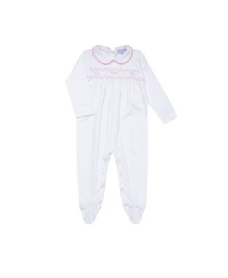 Nellapima - Girls' Nella Smocked Baby Girls' Footie - Baby