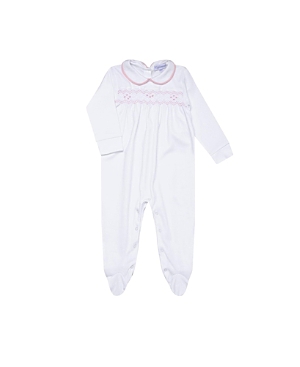 Nellapima Girls' Nella Smocked Baby Girl Footie - Baby In Pink
