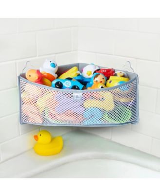 High'n Dry Corner Bath Toy Organizer, Grey