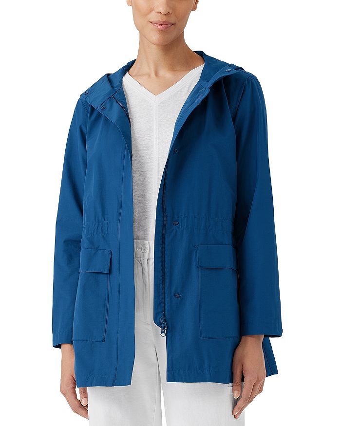 Eileen fisher hooded anorak jacket deals