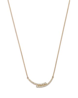 Bloomingdale's Fine Collection - Diamond Bypass Necklace in 14K Yellow Gold, 0.30 tcw