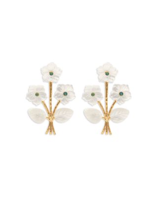 Capucine De Wulf - Mermaid Garden Convertible Mother of Pearl Bouquet Earrings