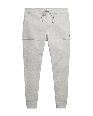 Shop Polo Ralph Lauren Double Knit Mesh Jogger Pants In Grey Heather