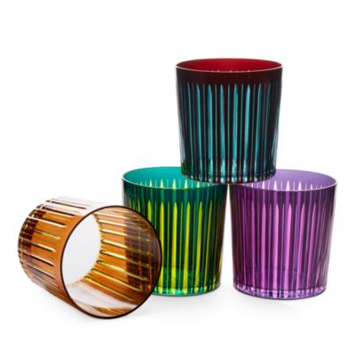 Prism Double Old-Fashioned Glasses, Set of 4