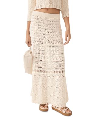 ba & sh Jupe Josh Crochet Maxi Skirt