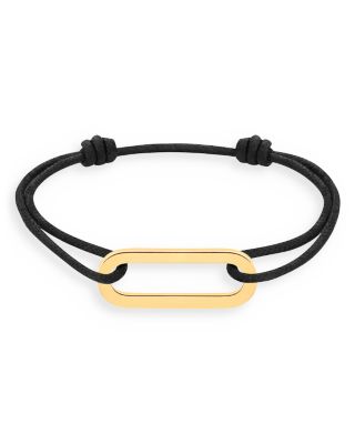 Dinh Van - 18K Yellow Gold Maillon Link Charm Adjustable Cord Bracelet