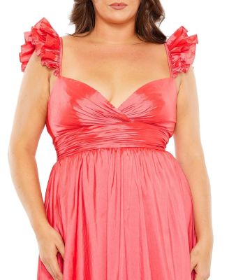 High Low Ruffle Gown