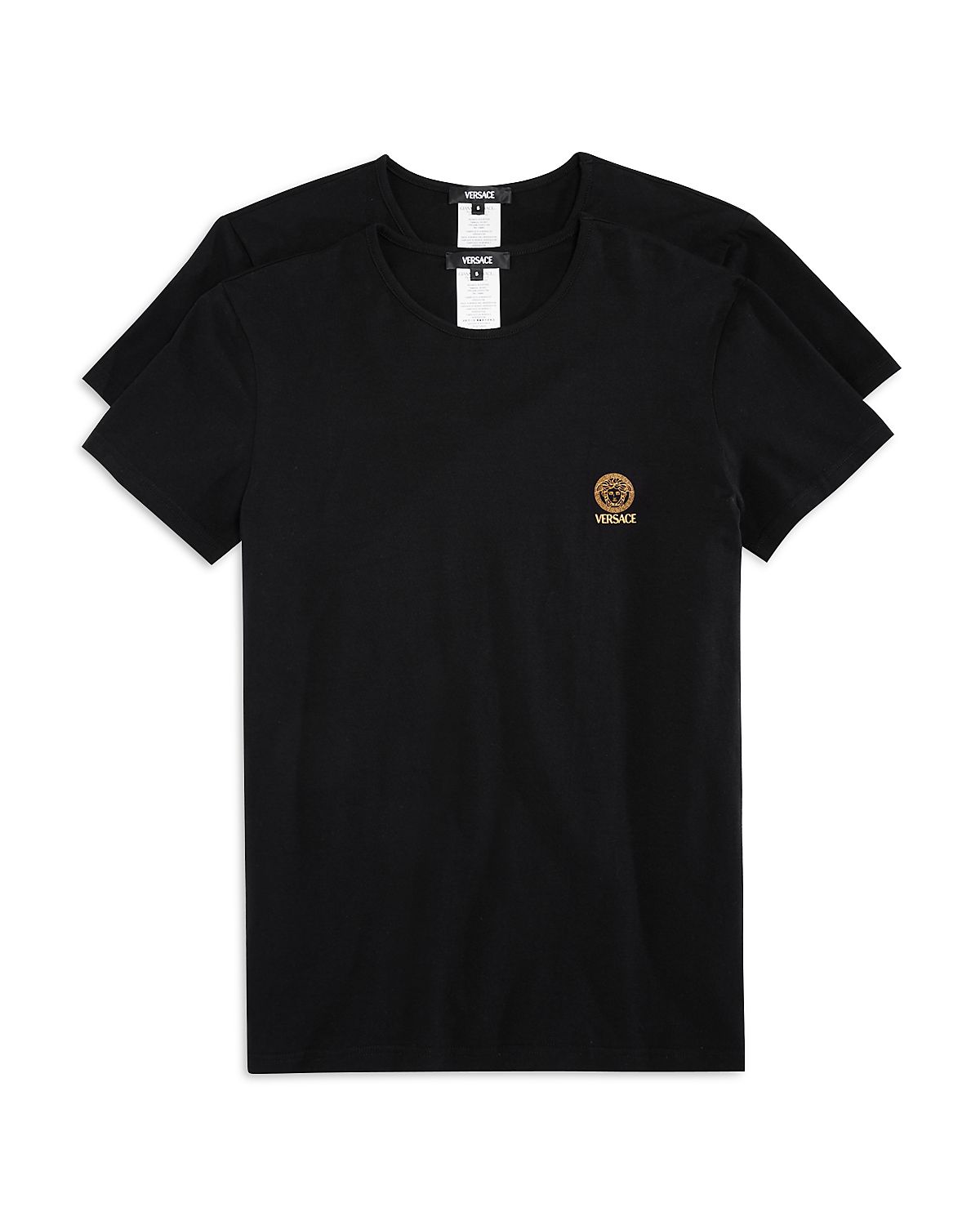 Versace Men's Cotton Blend Tees, Pack of 2