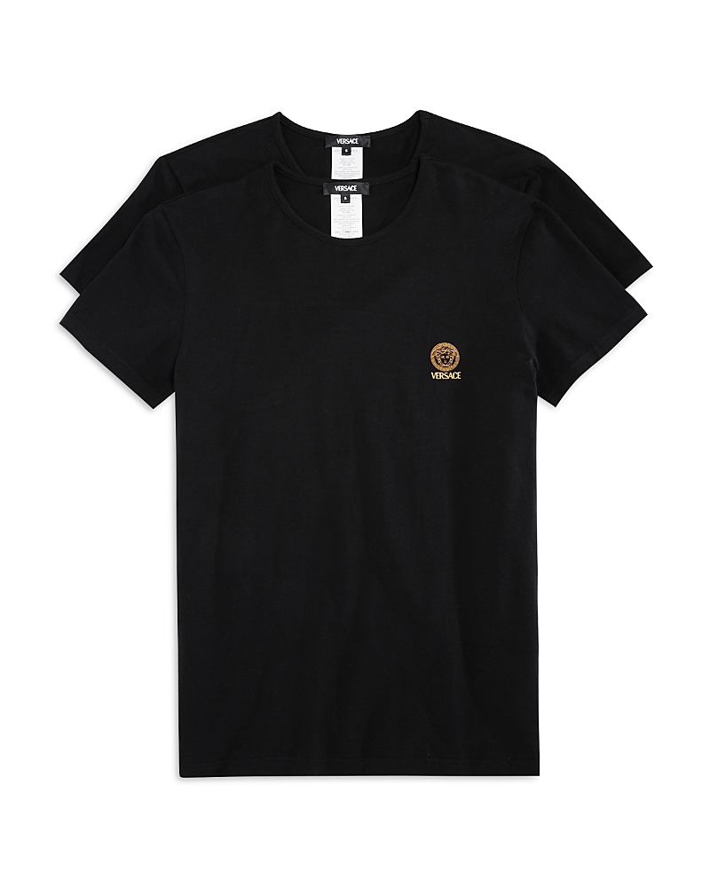 Versace Men's Cotton Blend Tees, Pack of 2