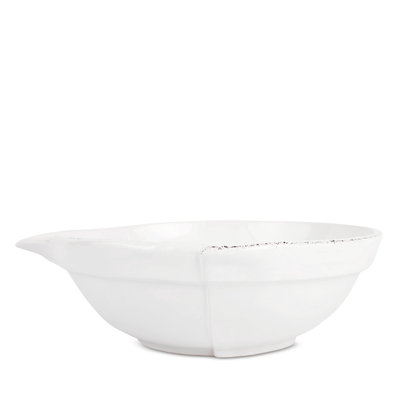 Vietri Lastra White Mixing Bowl, Large In White
