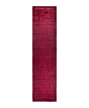 Shop Bloomingdale's Fine Vibrance M1416 Runner Area Rug, 3'1 X 12'9 In Pink