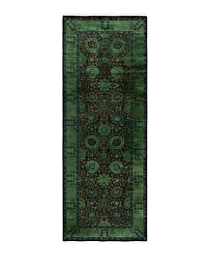 Bloomingdale's Fine Vibrance M1035 Runner Area Rug, 3'3 X 8'7 In Green