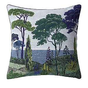 Yves Delorme Parc Decorative Pillow, 18 X 18 In Blue