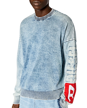Shop Diesel K Zeros Sweater In Denim