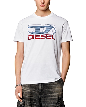 Shop Diesel T-diegor-k74 Graphic Tee In White