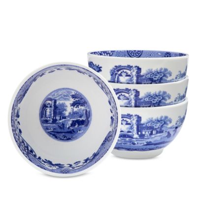 Blue Italian Dip Bowls, Set of 4