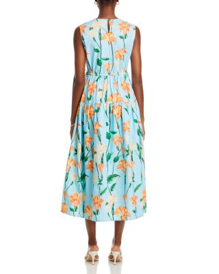 Printed Cotton A Line Dress
