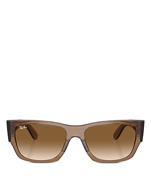 Ray-Ban Carlos Rectangular Sunglasses, 56mm
