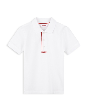 Shop Hugo Boss Boys' Pique Polo Shirt - Little Kid, Big Kid In White