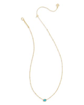 Mini Elisa Satellite Short Pendant Necklace, 15"-19"