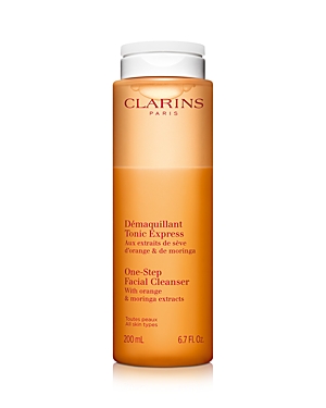 Clarins One-step Facial Cleanser & Exfoliator 6.8 Oz. In White