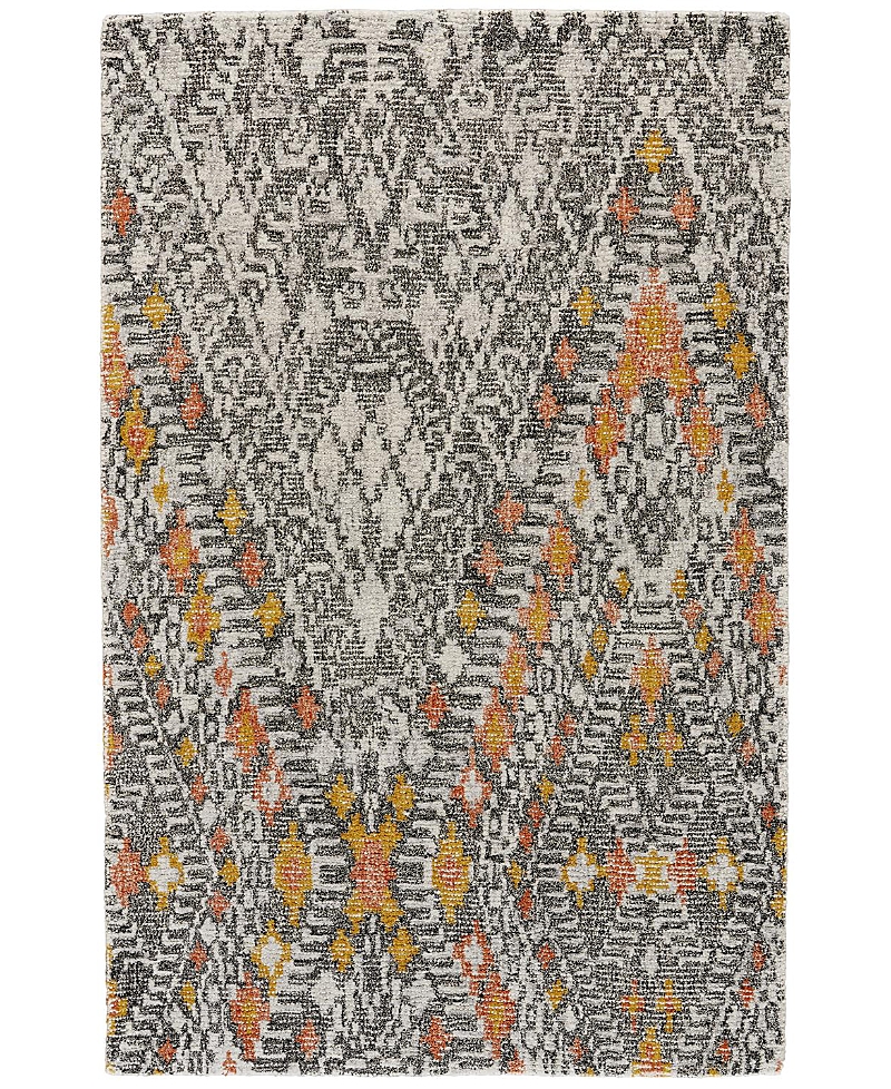 Shop Feizy Arazad 7238476f Area Rug, 5' X 8' In Gray/ivory