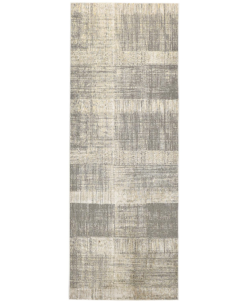 Shop Feizy Aura Aur3736f Runner Area Rug, 2'10 X 7'10 In Gray/ivory