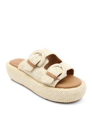 Gentle Souls by Kenneth Cole - Women's Theresa Double Buckle Platform Sandals
