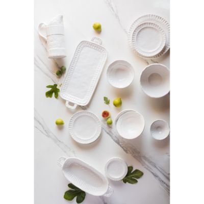 Pietra Serena Handled Oval Bowl