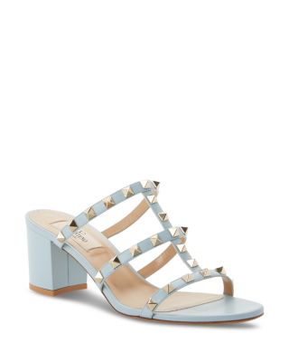 Valentino Garavani - Women's Rockstud Block Heel Slide Sandals