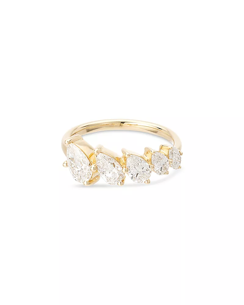 Adina Reyter 14K Yellow Gold Lab Grown Diamond Pear Ring