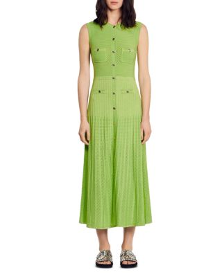 Sandro Tuileries Pointelle Knit Midi Dress | Bloomingdale's Women