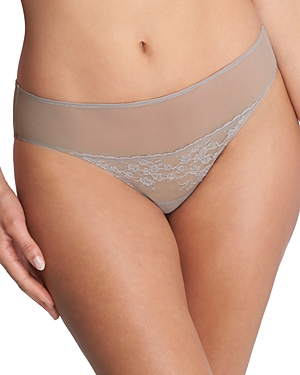 Natori Cherry Blossom Sheer Briefs In Smoky